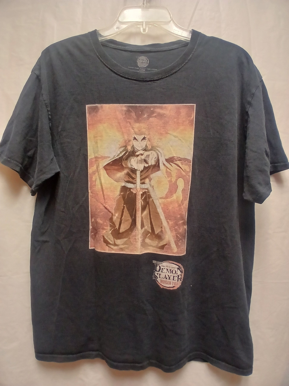 Demon Slayer Men's Graphic Crewneck T-Shirt - Black